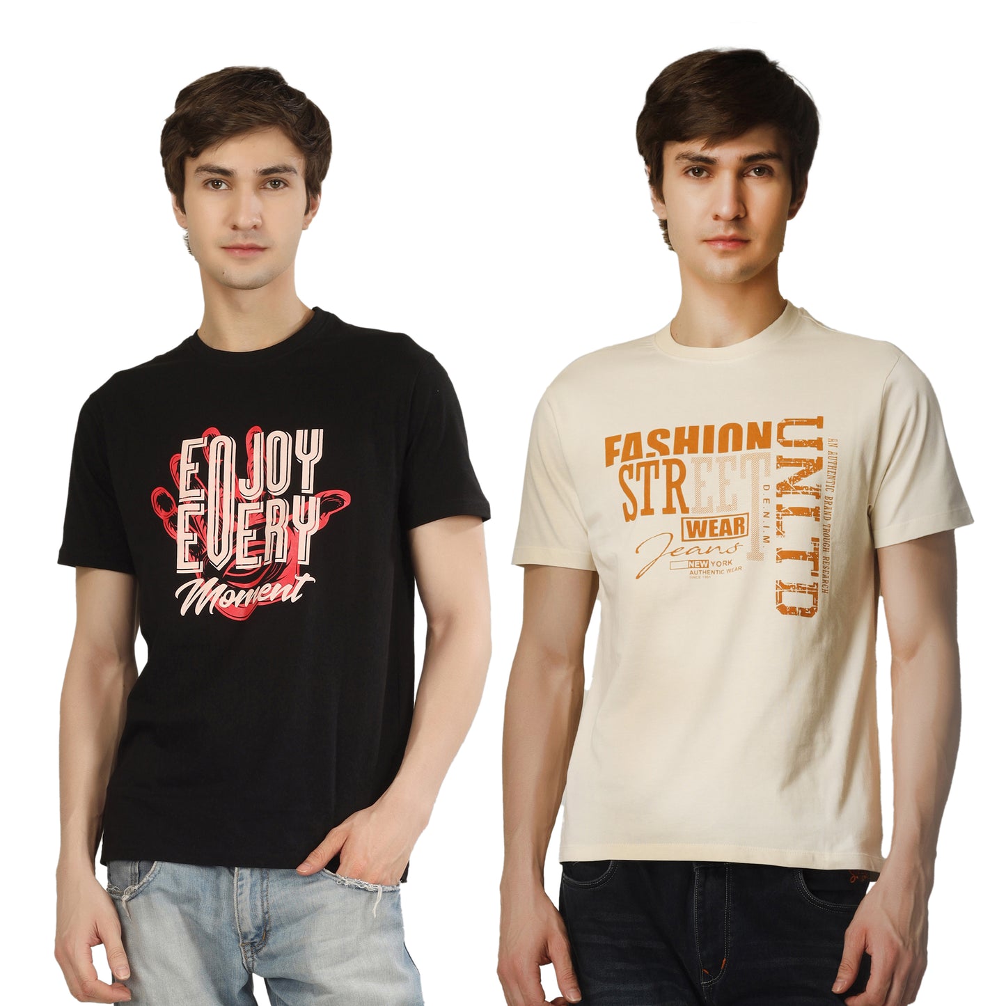 Combo 8 - Basic Round Neck Regular Mens T-Shirt