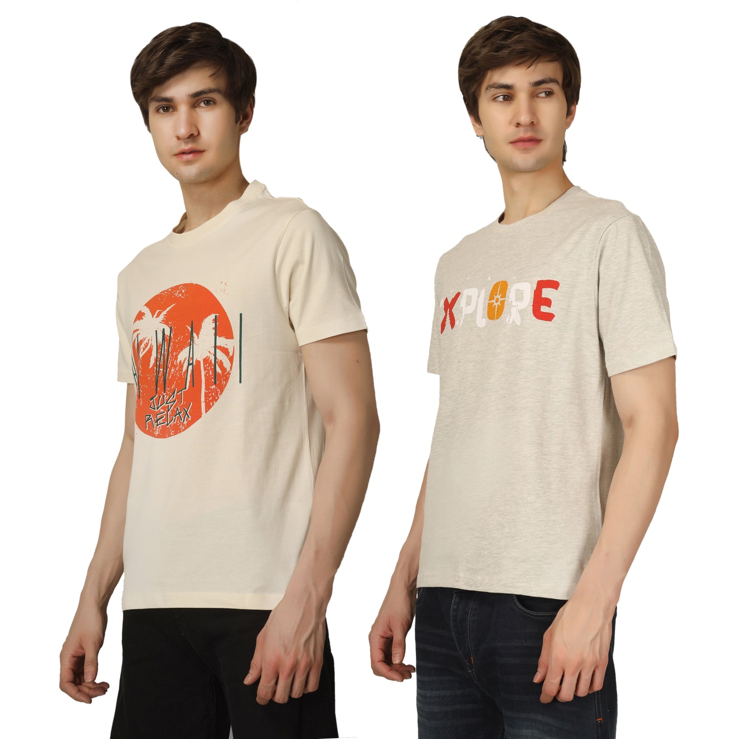 Combo 9 - Basic Round Neck Regular Mens T-Shirt