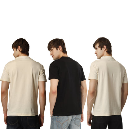 Combo 4 - Basic Round Neck Regular Mens T-Shirt