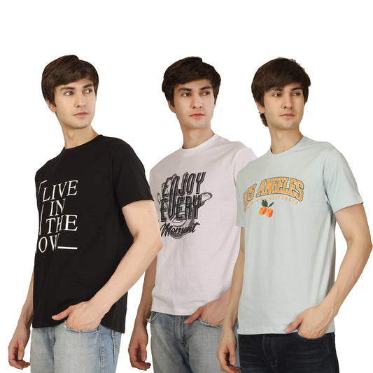 Combo 6 - Basic Round Neck Regular Mens T-Shirt