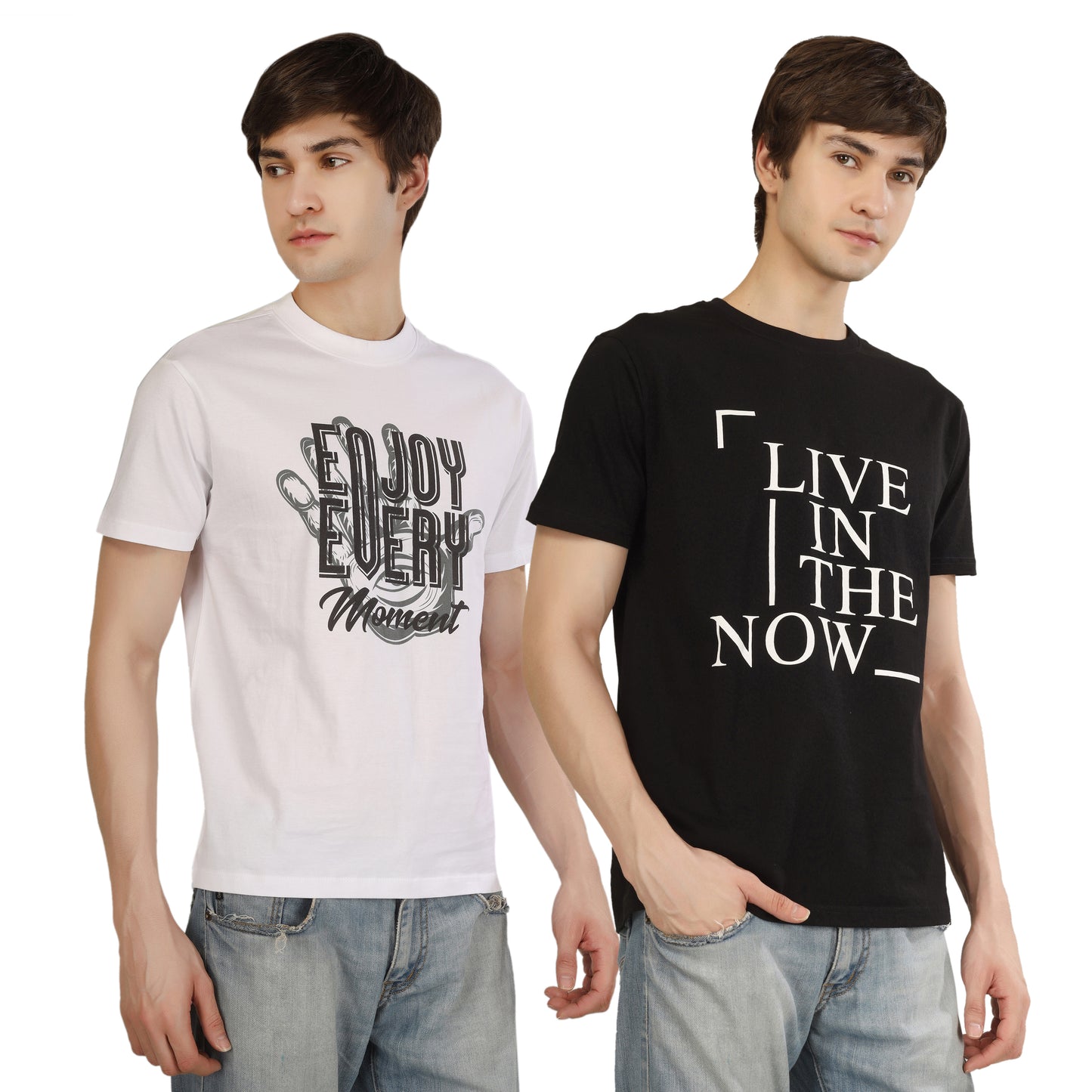 Combo 7 - Basic Round Neck Regular Mens T-Shirt