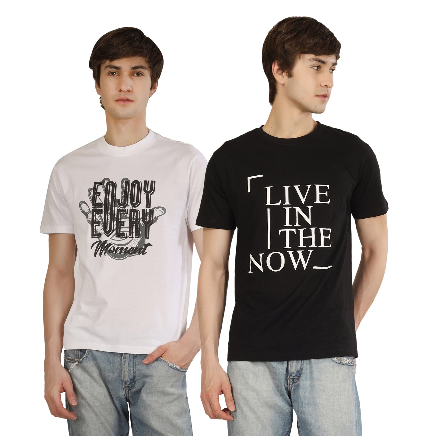 Combo 7 - Basic Round Neck Regular Mens T-Shirt