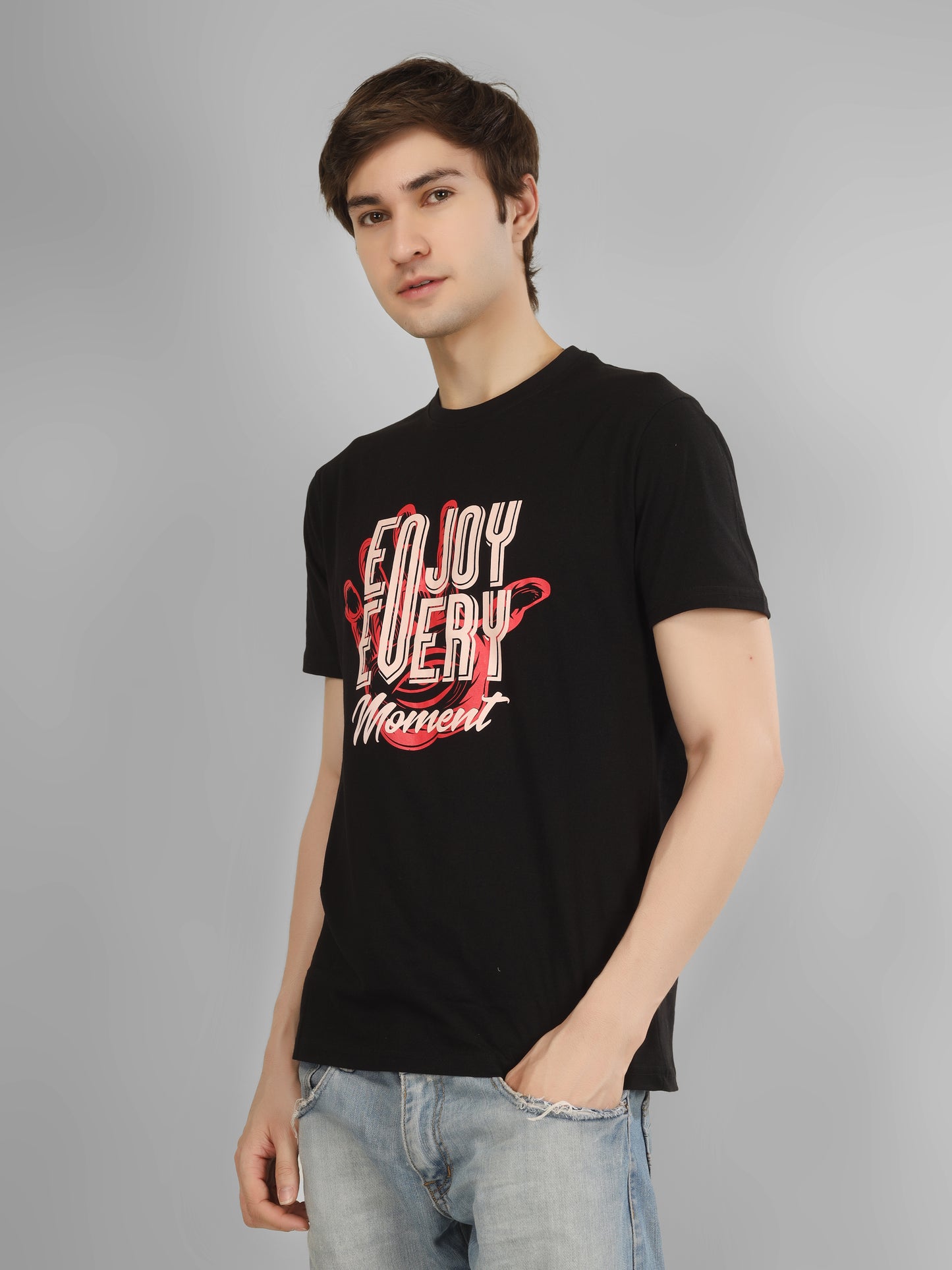 Basic Round Neck Regular Mens T-Shirt - RSBO 0002