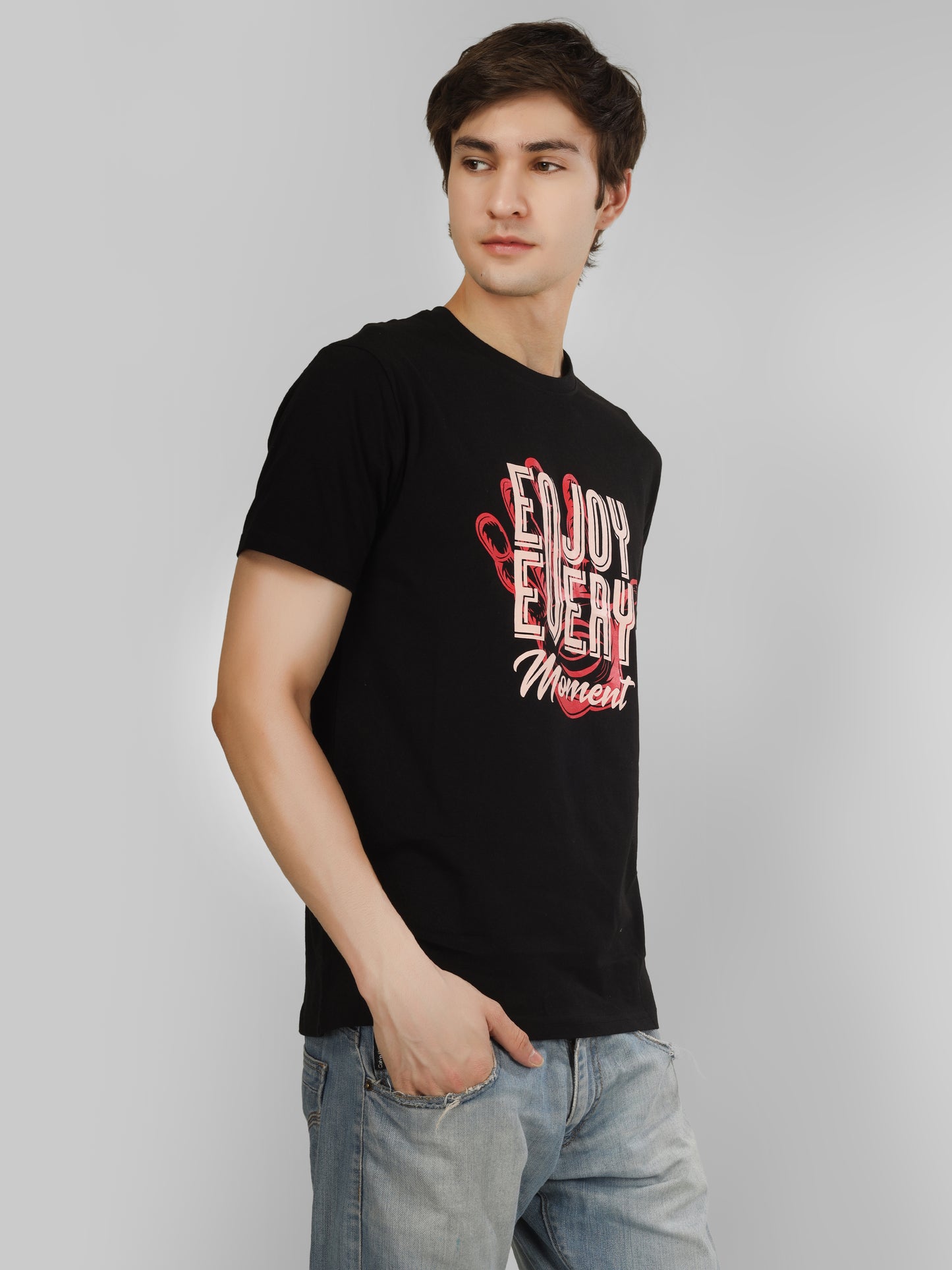 Basic Round Neck Regular Mens T-Shirt - RSBO 0002
