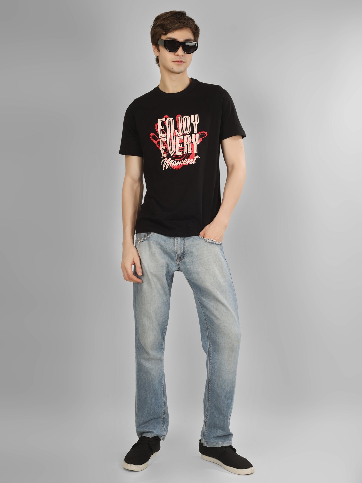 Basic Round Neck Regular Mens T-Shirt - RSBO 0002