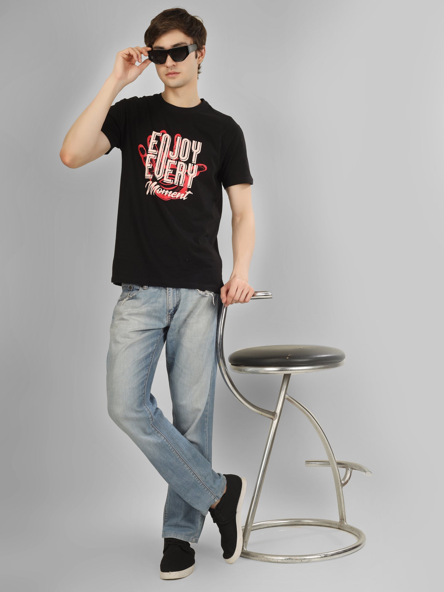 Basic Round Neck Regular Mens T-Shirt - RSBO 0002