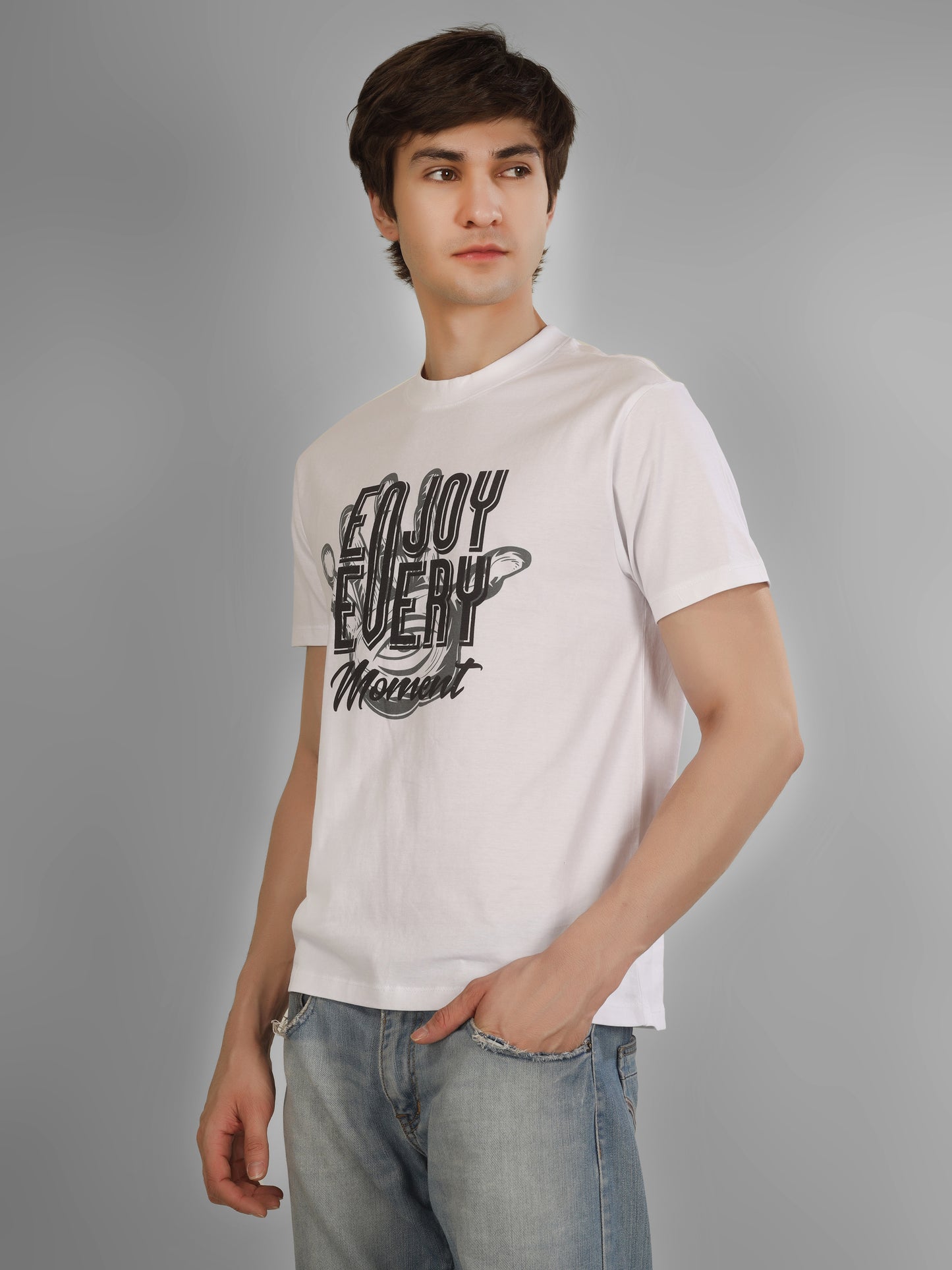 Basic Round Neck Regular Mens T-Shirt - RSBO 0006