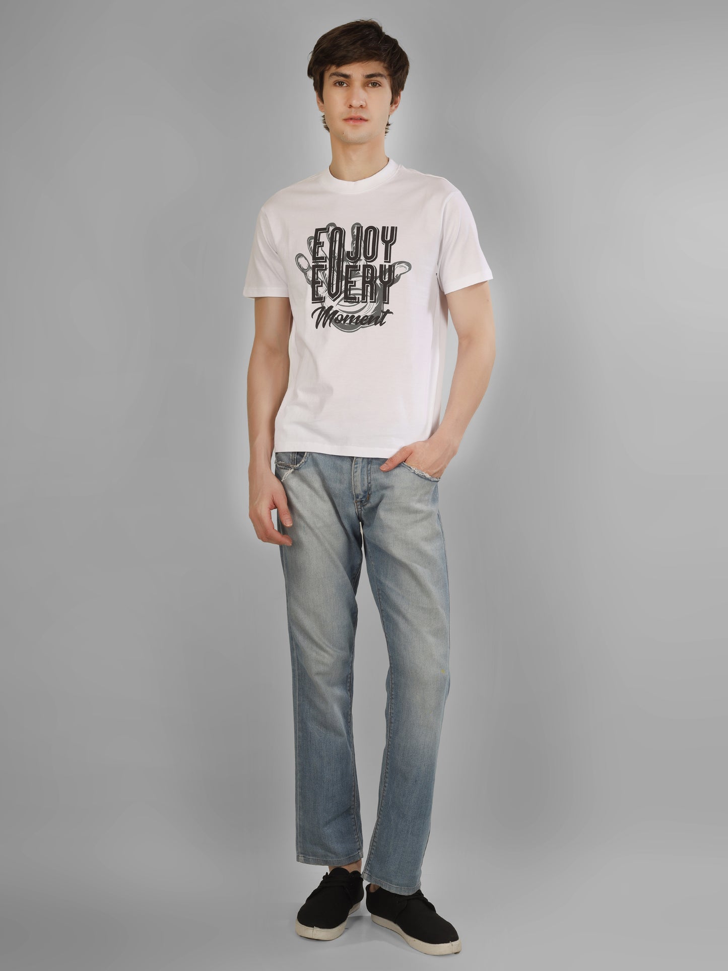 Basic Round Neck Regular Mens T-Shirt - RSBO 0006