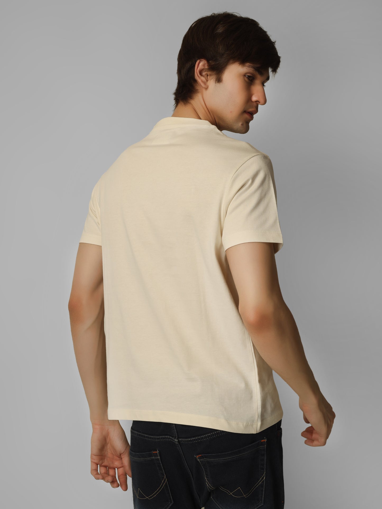 Basic Round Neck Regular Mens T-Shirt - RSBO 0019