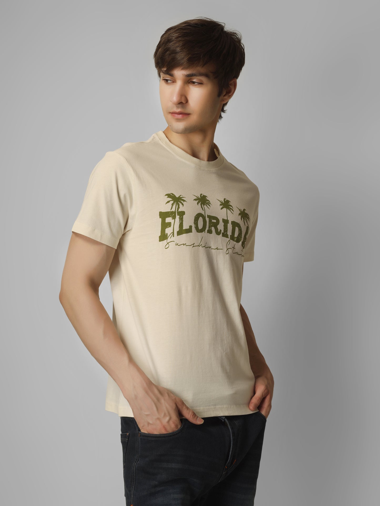 Basic Round Neck Regular Mens T-Shirt - RSBO 0019