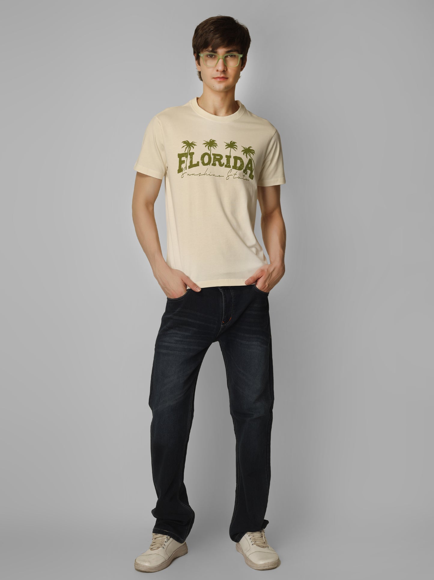 Basic Round Neck Regular Mens T-Shirt - RSBO 0019