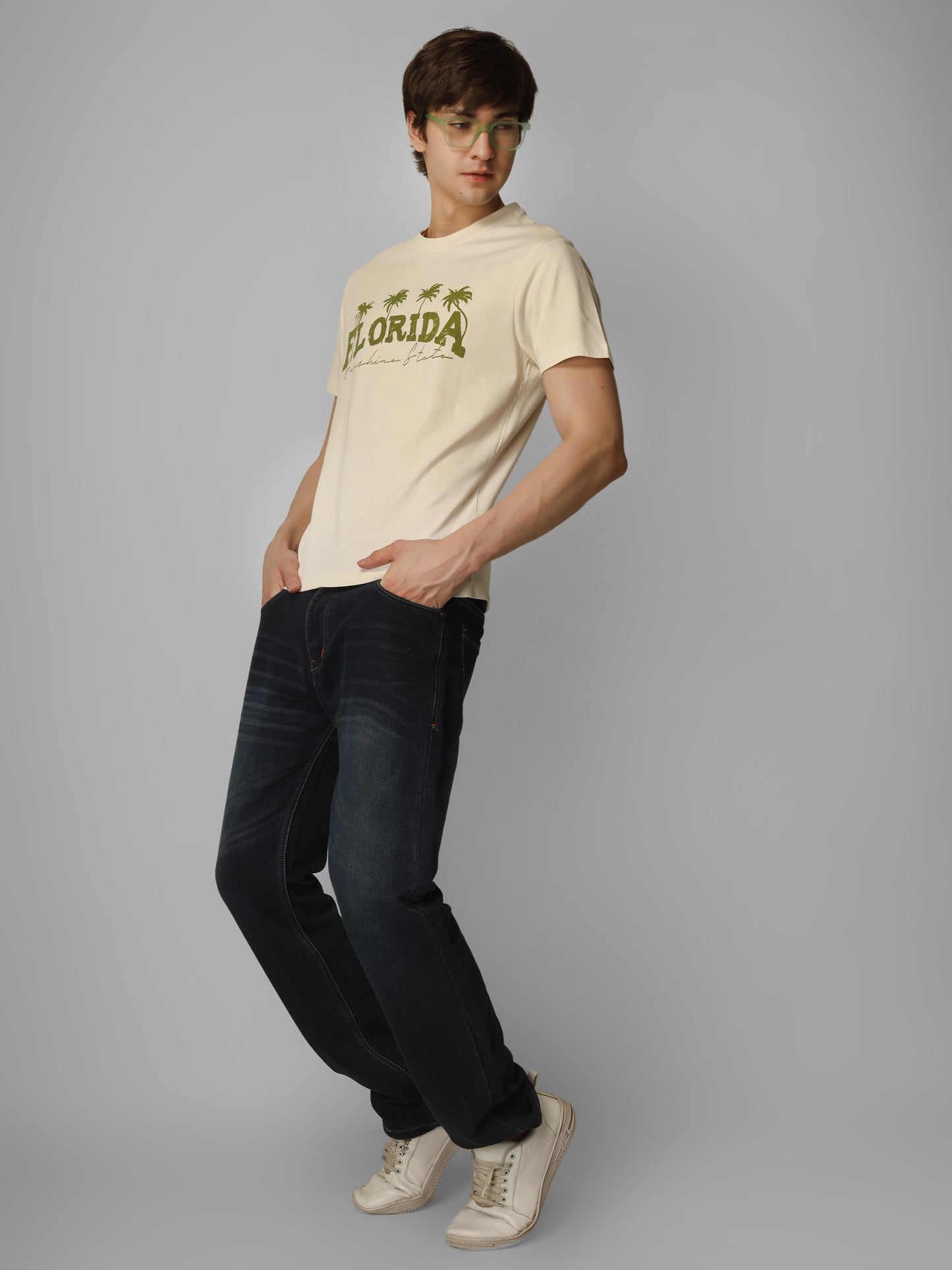 Basic Round Neck Regular Mens T-Shirt - RSBO 0019