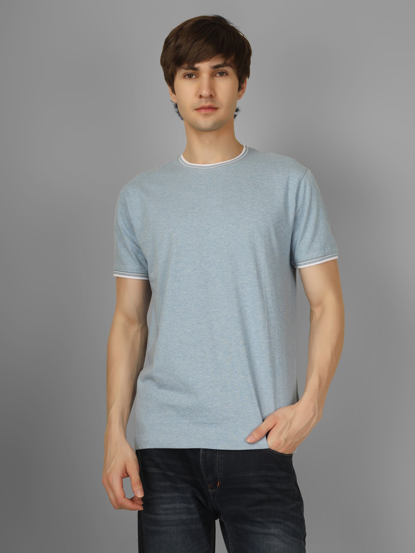 Basic Round Neck Regular Mens T-Shirt - RSBO 0028