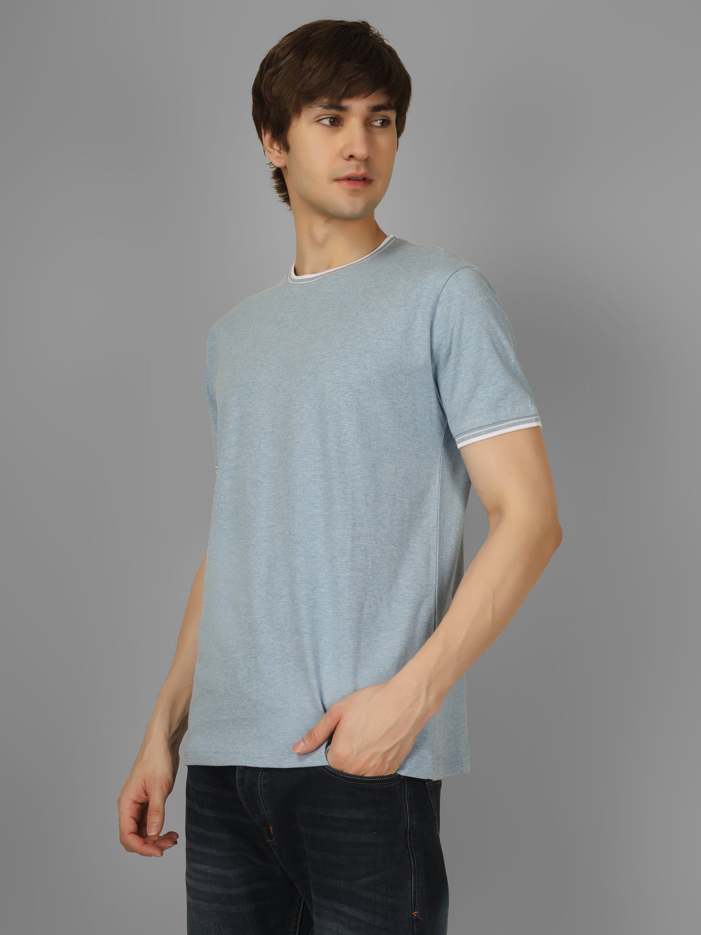 Basic Round Neck Regular Mens T-Shirt - RSBO 0028