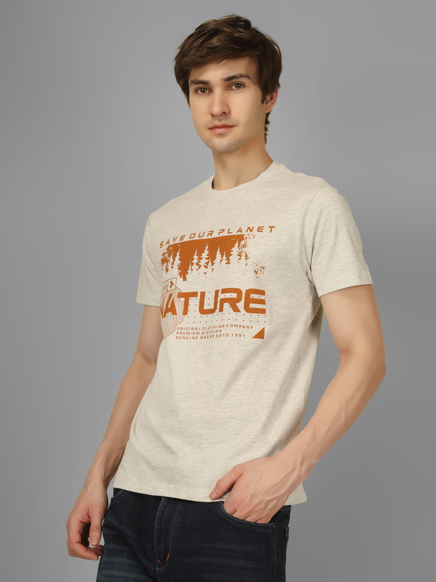 Basic Round Neck Regular Mens T-Shirt - RSBO 0026