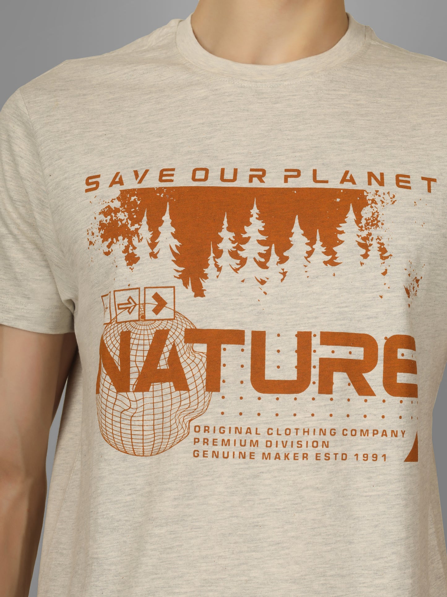 Basic Round Neck Regular Mens T-Shirt - RSBO 0026