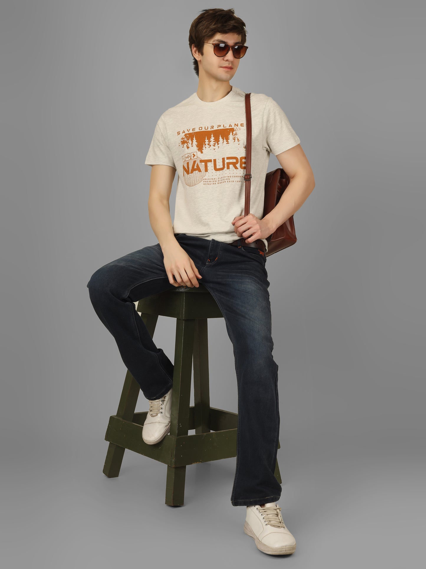 Basic Round Neck Regular Mens T-Shirt - RSBO 0026