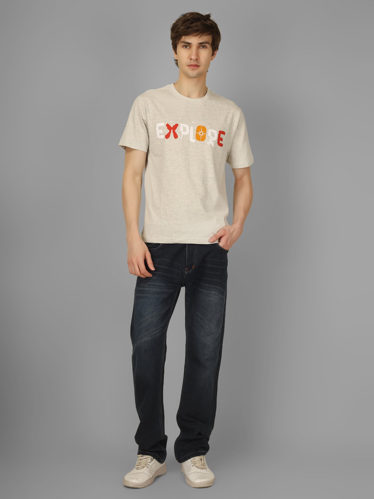 Basic Round Neck Regular Mens T-Shirt - RSBO 0024