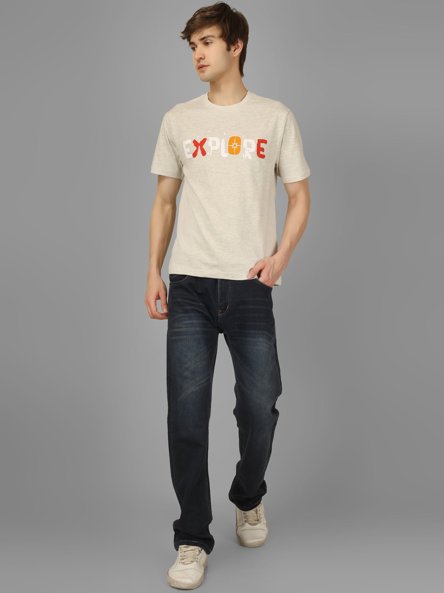 Basic Round Neck Regular Mens T-Shirt - RSBO 0024